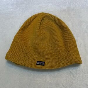 Patagonia gold warm beanie